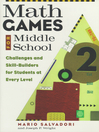 Imagen de portada para Math Games for Middle School